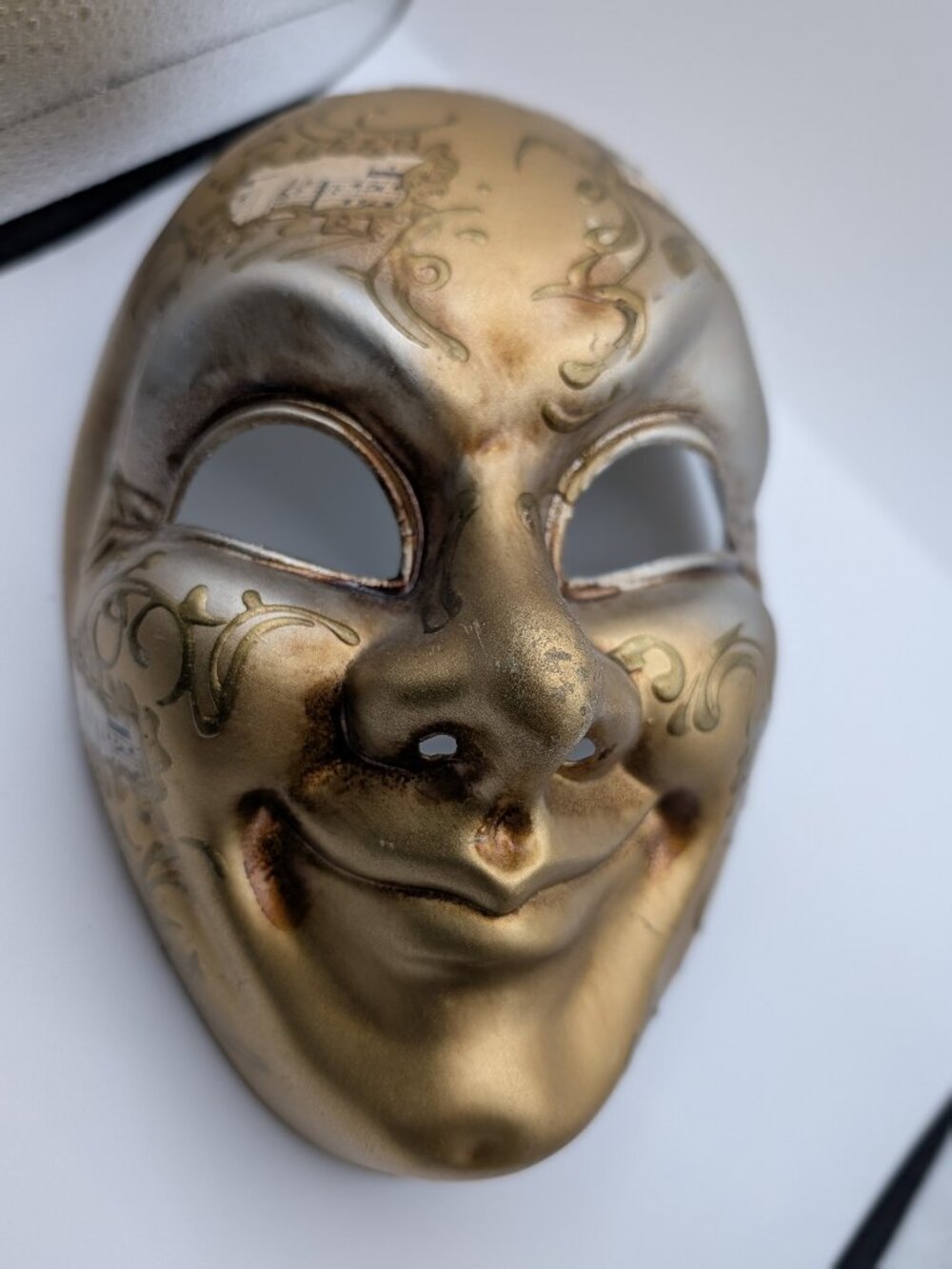 Vintage Laguna Hand Painted Mask Made In Italy Musical Notes